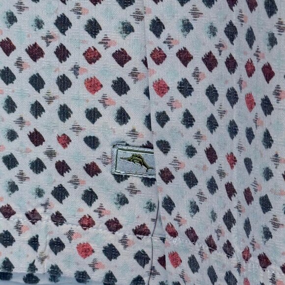Tommy Bahama Mens Button Down Short Sleeve Shirt - Size Medium - Picture 4 of 5